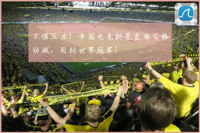 不惧压力!中国电竞新星直面日韩劲旅,目标世界冠军!